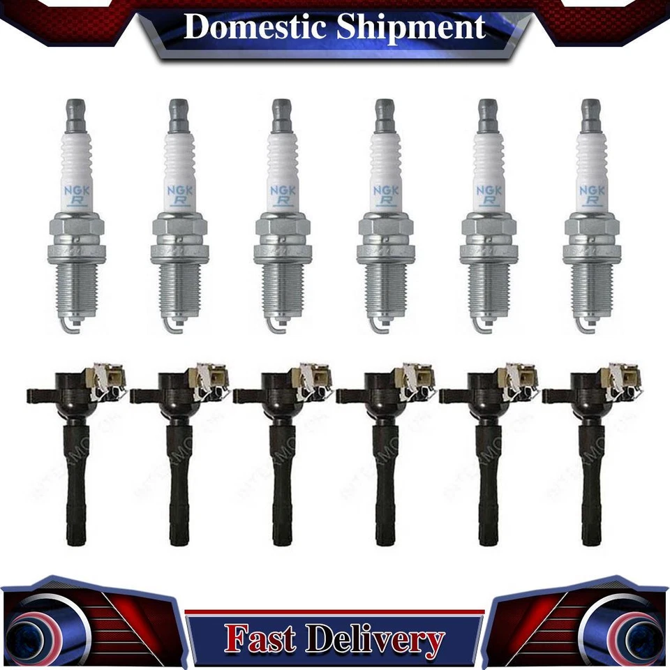 Bujía de bobina de encendido estándar 12X NGK para BMW 323i 1998 1999 2000 Foto 1 de 4
