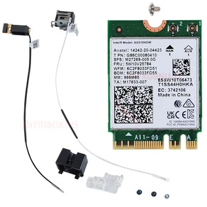 WiFi Bult-in Front Inner Antenna Kit/Card For Dell Optiplex 3000 5000 7000 MFF - Picture 1 of 32