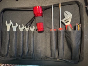 Kit de herramientas para el hogar mecánicas mujeres damas con estuche de nailon con cremallera linterna, llave - Imagen 1 de 6