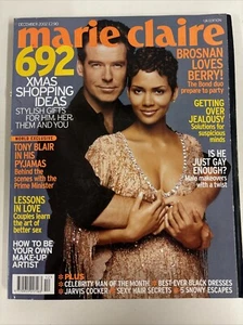 Marie Claire December 2002 Halle Berry Pierce Brosnan Vintage fashion & Beauty - Picture 1 of 2