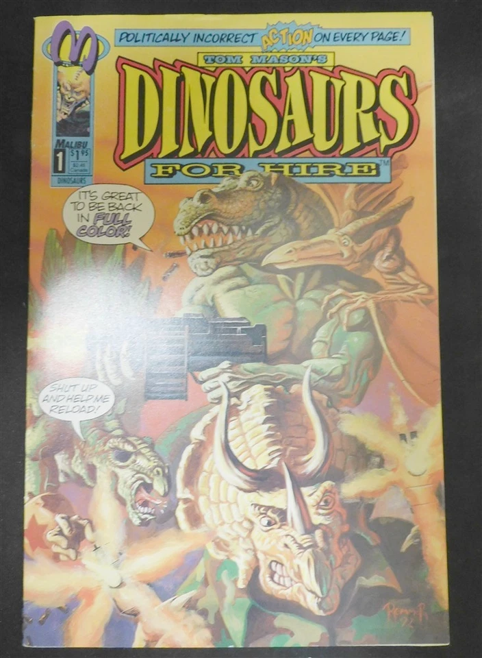 DINOSAURS FOR HIRE 1-12 MALIBU COMIC SET COMPLETE MASON BYRD ERIKSON 1993 FN/VF - Image 1 of 1