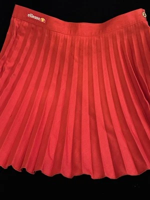 Falda Tenis Plisada Acordeón ROJA Retro Preppy De Colección Ellesse Talla 6-8 Pequeña Foto 1 de 4