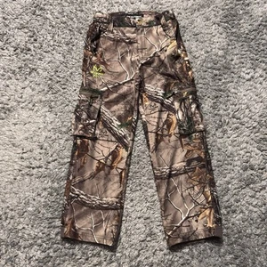Realtree Scent Control Cargo Camo Pants Kids Medium (24x25) Hunting Fishing USA - Picture 1 of 11