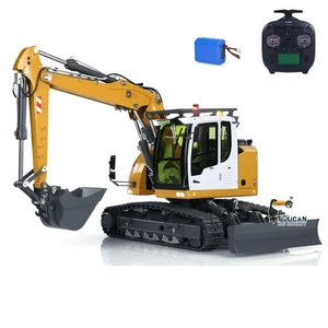 1:14 Metal Hydraulic RC Excavator 914 3Arms 5Way Valve RTR Digger Light Sound - Picture 1 of 12