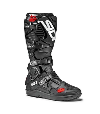 STIVALI MOTO SIDI CROSSFIRE 3 SRS ENDURO CROSS NERO OFFROAD MX BOOTS - Immagine 1 di 3