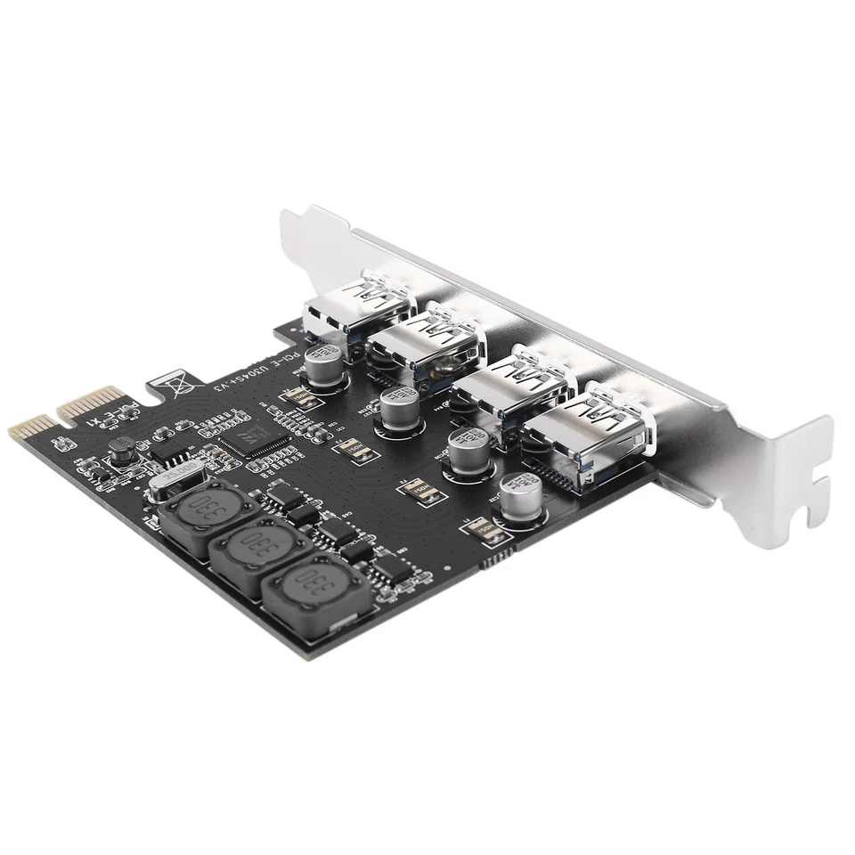 4 Scheda di Espansione Pci Express Port Usb 3.0 Pcie Pci-E Controller Host 4087 - Immagine 1 di 1