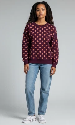 Vestido Victor Glemaud Target Mujer L Púrpura TUnic Lunares Retro Grannycore Art Foto 1 de 4