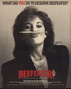 1988 Beefeater: What Did You Do to Deserve Vintage Print Ad - Picture 1 of 1