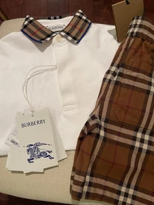 Burberry Boys Johane Polo With Zion Shorts Size 4y NWT - Picture 1 of 15