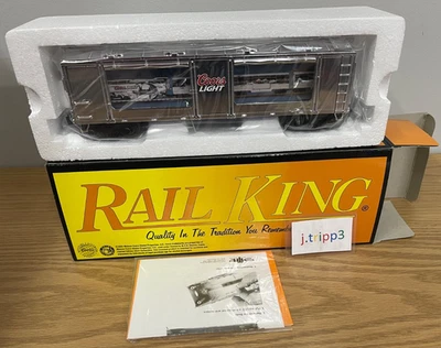 MTH Railking 30-79225 Coors Light Beer Silver Bullet Action Car O Gauge Train - Image 1 of 3
