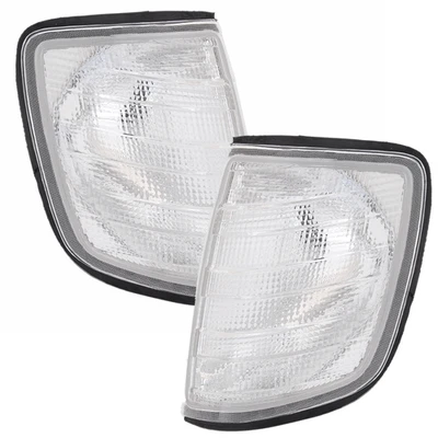 Frontblinker Set für Mercedes W124 E-Klasse 85-96 weiß Blinker Silber - Bild 1 von 4