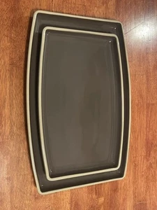 Pampered Chef Entertaining Serving Platter Set Of 2 - Picture 1 of 8