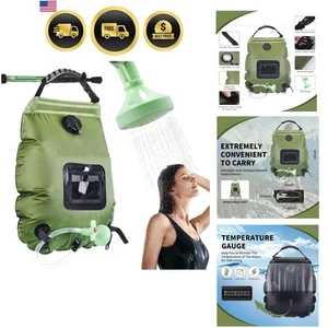 Tragbare Campingdusche Solarheizung 5 Gal 20L mit Schlauch & verstellbarem Kopf - Bild 1 von 9