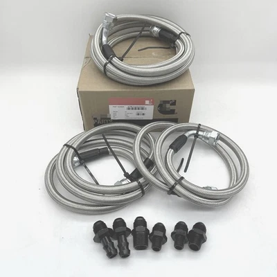Heavy Duty 47RE Transmission Cooler Lines Hose Kit for 96-02 Dodge Ram Cummins  Foto 1 de 4