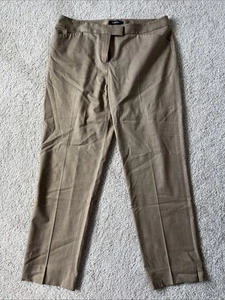Sz 10 Lafayette 148 New York Irving Brown Tan 96% Wool Dress Pants Women's - Picture 1 of 8