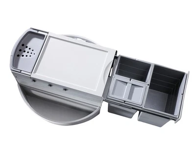 Hailo Rondo Mülleimer Küche 360° drehbar Einbau 90x90cm Eckschrank Mülltrennung - Bild 1 von 4