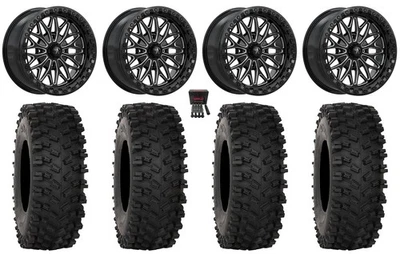 MSA Bolo Beadlock 18" Wheels Black 35" ATX470 Tires Kawasaki Mule Pro FXT  KRX Foto 1 de 4