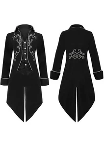 Mittelalter Vintage Steampunk Frack Gothic Revers bestickt, klein *NEU* - Bild 1 von 5