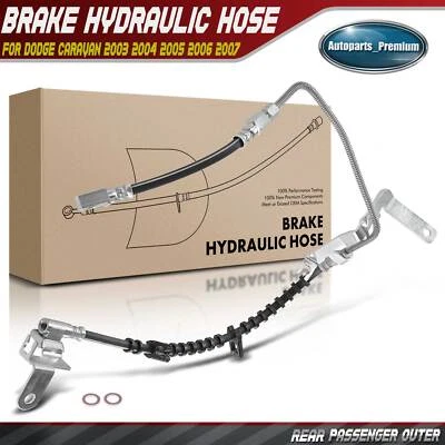 Mangueira hidráulica de freio externo traseiro direito para Dodge Caravan 2003-2007 Grand Caravan - Imagem 1 de 4