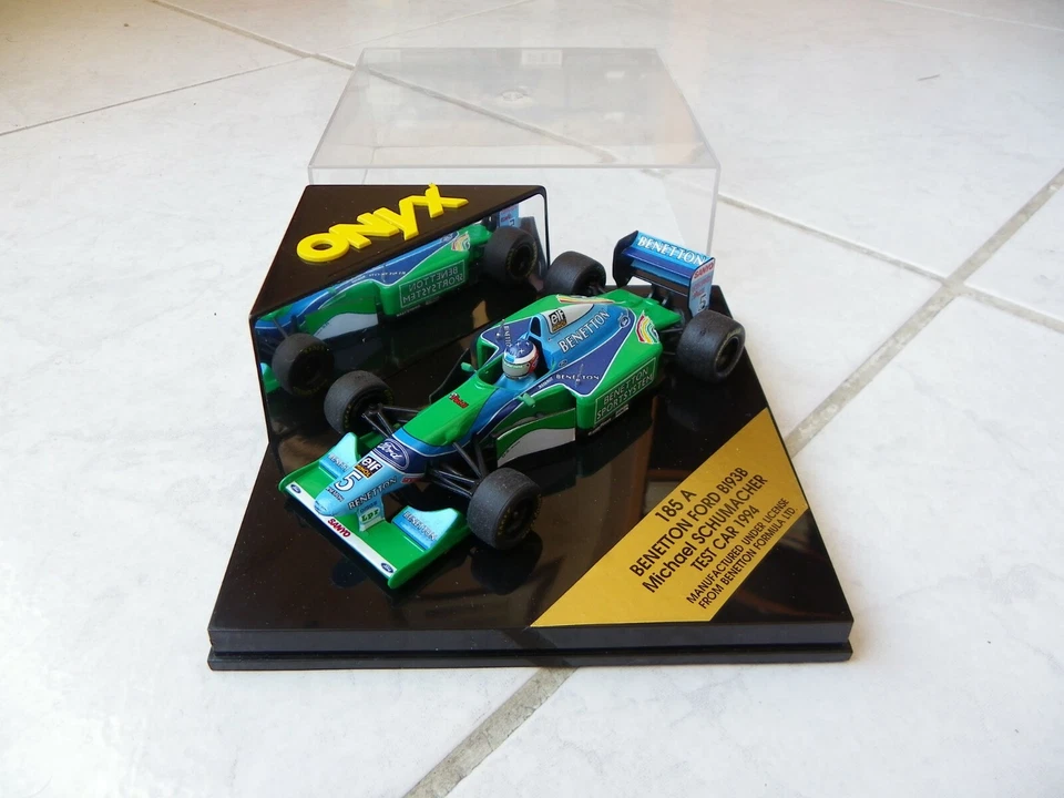 Benetton Ford B193B Test Car 1994 Michael Schumacher #5 185A Onyx 1/43 F1 Box - Immagine 1 di 1