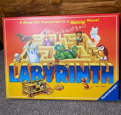 LABYRINTH GAME RAVENSBURGER Race for Treasures in a Moving Maze Vintage - Image 1 of 2
