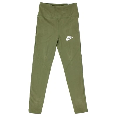 Nike Leggings para Niñas Ropa Deportiva Juvenil Cintura Alta Ropa Activa Oliva CU8248 Foto 1 de 3