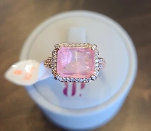 Bomb Party RG25368 "Soak In The Sun" Size 6 LC Rose Quartz Rose Gold - Picture 1 of 3