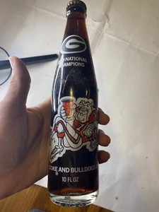 1980 UGA GEORGIA BULLDOGS NATIONAL CHAMPIONS COKE BOTTLE! *UNOPENED* - Picture 1 of 5