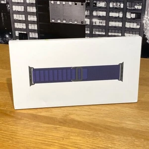 🟢 Apple Watch Ultra Strap 49mm Granatowy naturalny tytanowy alpejski pętla duży oryginał - Zdjęcie 1 z 17