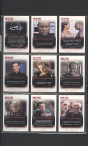 2007 Rittenhouse Star Trek Deep Space Nine Quotable Complete Base Set (1-108) B1