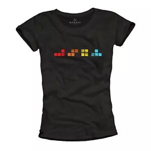 Damen Top mit Aufdruck Gamer T-Shirt Retro Design für Frauen Gaming Print Cool - Bild 1 von 3