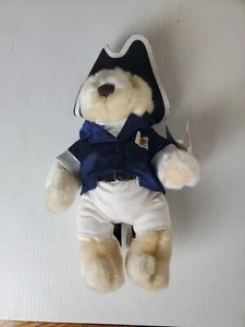Oso de peluche de peluche Hard Rock Café Boston Herrington 2003 Patriot of Rock etiqueta #27 - Imagen 1 de 7