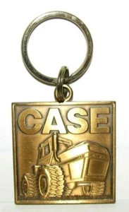 Case  4496  2870  4WD Tractor "You Are Key to Success"  Brass Key Chain Ring Fob - Picture 1 of 3