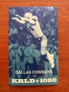 Programma calcio NFL 1977 DALLAS COWBOYS KRLD Coca-Cola CHARLIE WATERS - Foto 1 di 2