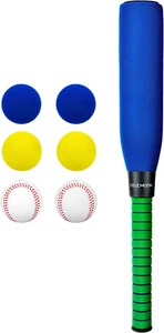 22 Inch Kids Foam Soft Baseball Bat Toys with 6 Balls for Kids Toddlers Youths O - Picture 1 of 12