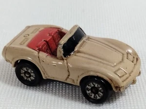 Micro Machine 1975 Chevy Corvette Convertible Galoob Mini Car Beige Brown  - Picture 1 of 6