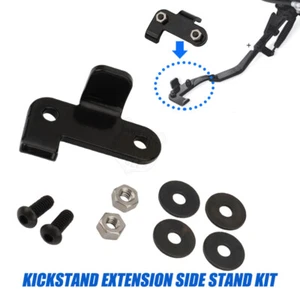 CNC Black Jiffy Stand Extension for Harley Sportster Low XL883L Forty Eight 07+ - Picture 1 of 8