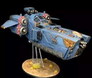 Warhammer 40K Stormwolf Stormfang Gunship Lupi Spaziali Giochi Dipinti Officina - Foto 1 di 5