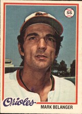 1978 O-Pee-Chee Baltimore Orioles Baseball Card #125 Mark Belanger - EX