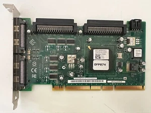 Genuine Adaptec Dell Ultra U320 PCIx Dual SCSI RAID Card ASC-39320A - Picture 1 of 2