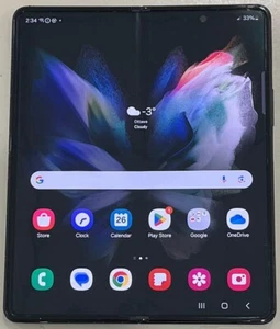 Samsung Galaxy Z Fold 3 SM-F926W - 256GB - Black (Unlocked) - Picture 1 of 8