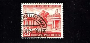 1954 Germany BERLIN Allied Council 4 Power Conference Sc#9N103 Used* - Picture 1 of 1