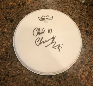 * CHAD CHANNING * Cabeza de batería firmada 10" REMO * BATERISTA NIRVANA * PRUEBA * 3 - Imagen 1 de 3