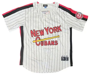 Camiseta a Rayas Ebbets Fields Franelas Liga Negra New York Cubans, Talla XL - Imagen 1 de 12