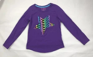 Hanes Youth Girls Longsleeves Basic Shirt Purple Large 100% Cotton - Picture 1 of 2