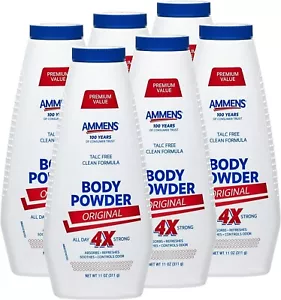 Ammen's Original Medicated Body Powder, 11 oz., Pack of 6 - Picture 1 of 1