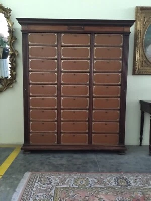 Mobile cartonnier /schedario/ archivio 27 cassetti-  primi ‘900- NO SPEDIZIONE - Immagine 1 di 4