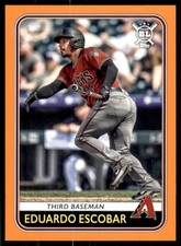 2020 Big League Base Orange #22 Eduardo Escobar - Arizona Diamondbacks