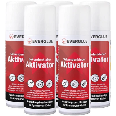 5 x Aktivator Spray Sekundenkleber Superkleber Spraydose je 200ml Aktivatorspray - Bild 1 von 4