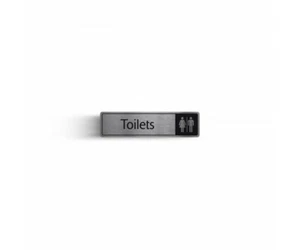 SHOP / OFFICE Signage Brushed Silver Aluminium with various wordings - Picture 1 of 12
